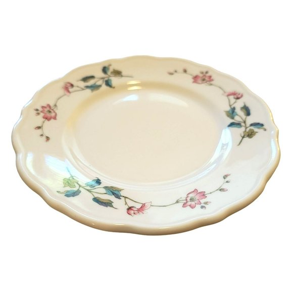Syracuse China Bread and Butter Salad Plate Summerdale White Pink Floral Dh742 - Picture 4 of 6
